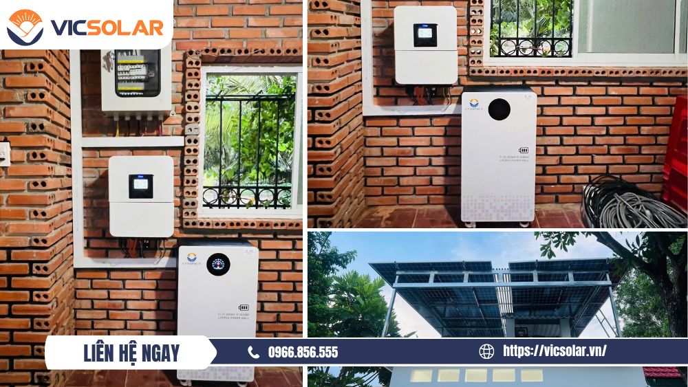 Giới thiệu Combo điện mặt trời tự lắp lưu trữ 6kw VIC5