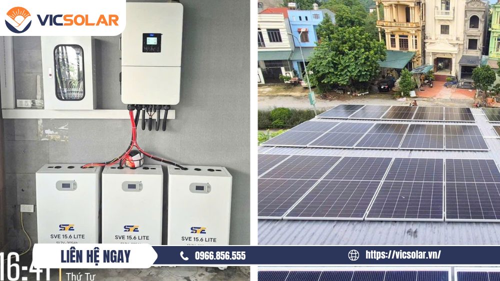 hệ thống điện mặt trời quán bi-a, cửa hàng
