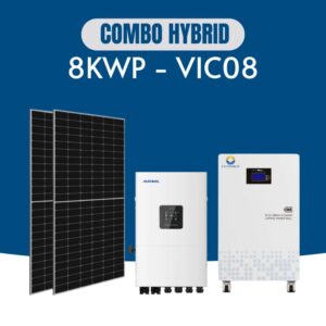 Combo điện mặt trời tự lắp 8kw lưu trữ 15kwh VIC08
