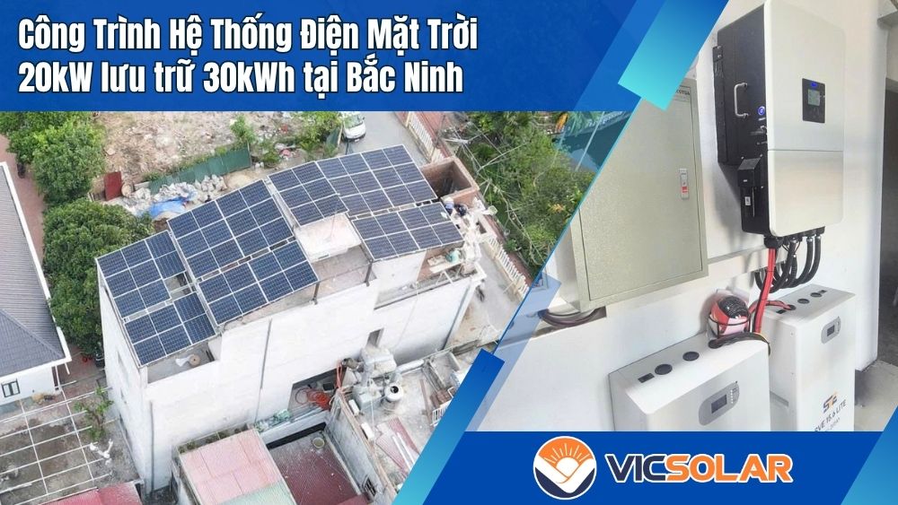 Công trình hệ thống điện mặt trời 20kw tại Bắc Ninh