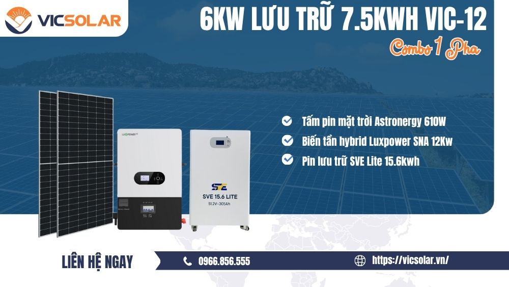 Danh sách chi tiết Gói điện mặt trời 15kwp – VIC12 (Giảm 4- 5 triệu tiền điện)