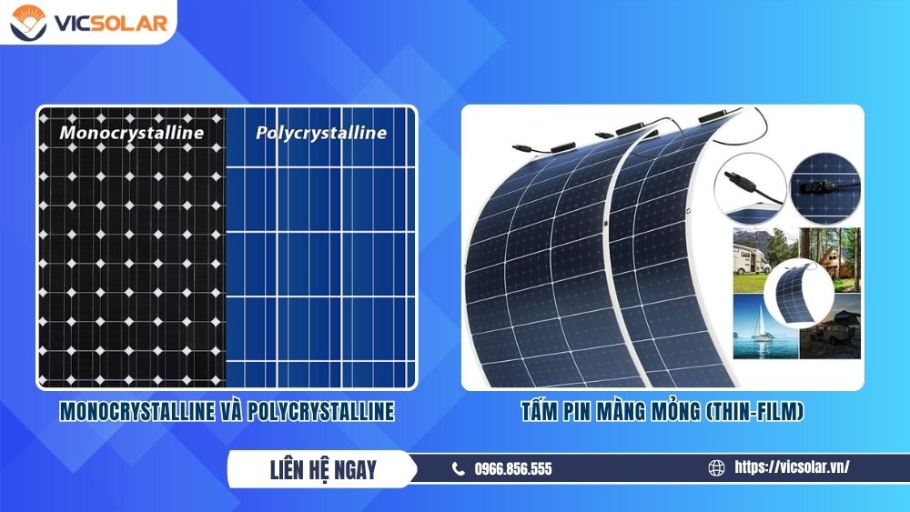 Phân loại tấm pin mặt trời