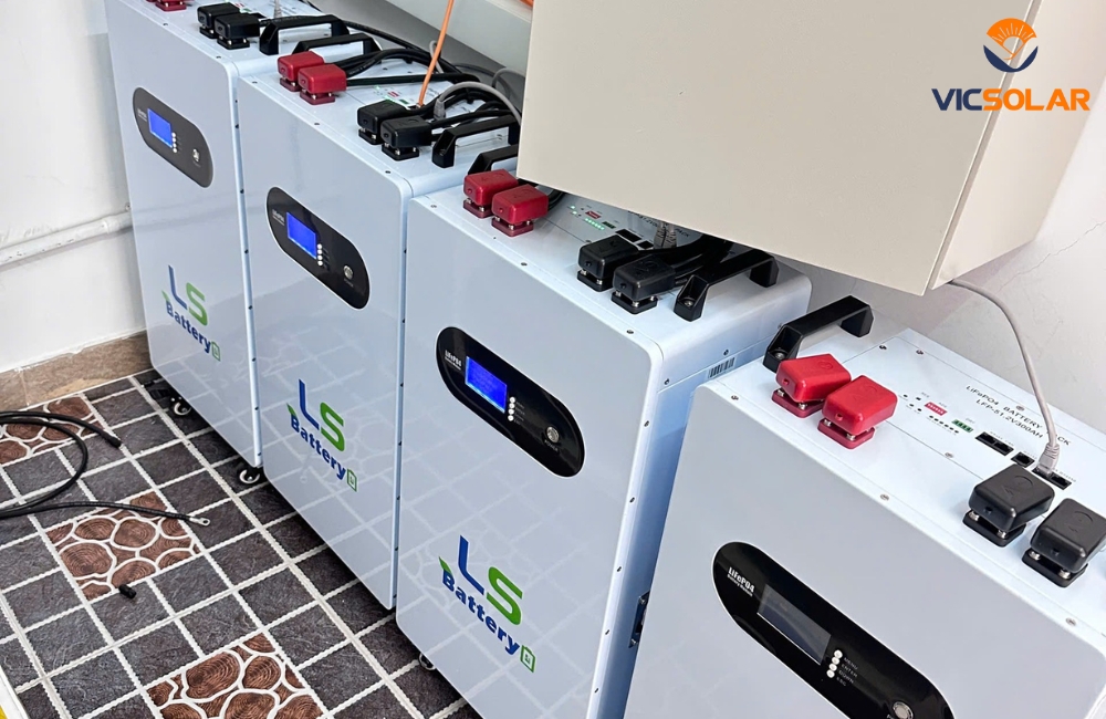 Pin Lưu Trữ LS Battery 51.2V300Ah 15kwh ảnh thật