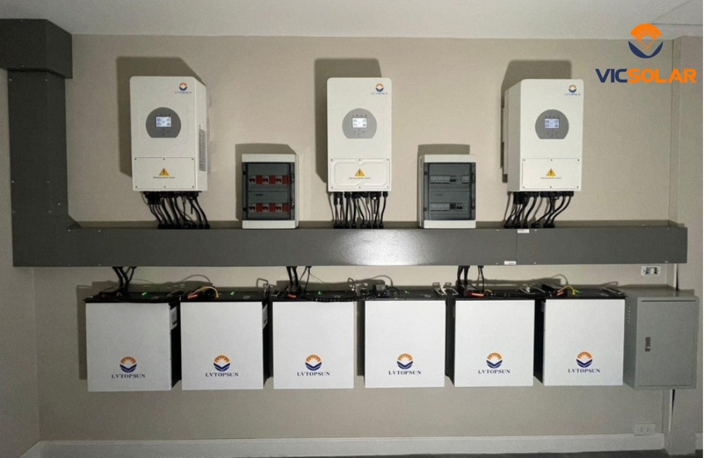 Pin Lưu Trữ Lvtopsun 51.2v100Ah 5.12kWh ảnh thật