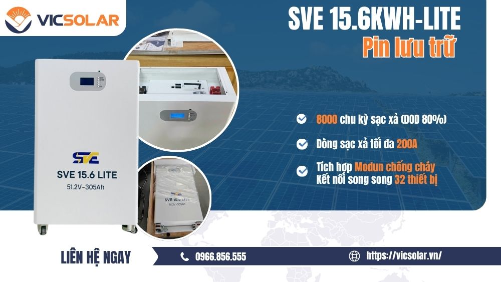 Pin lưu trữ SVE 15.6Kwh-Lite
