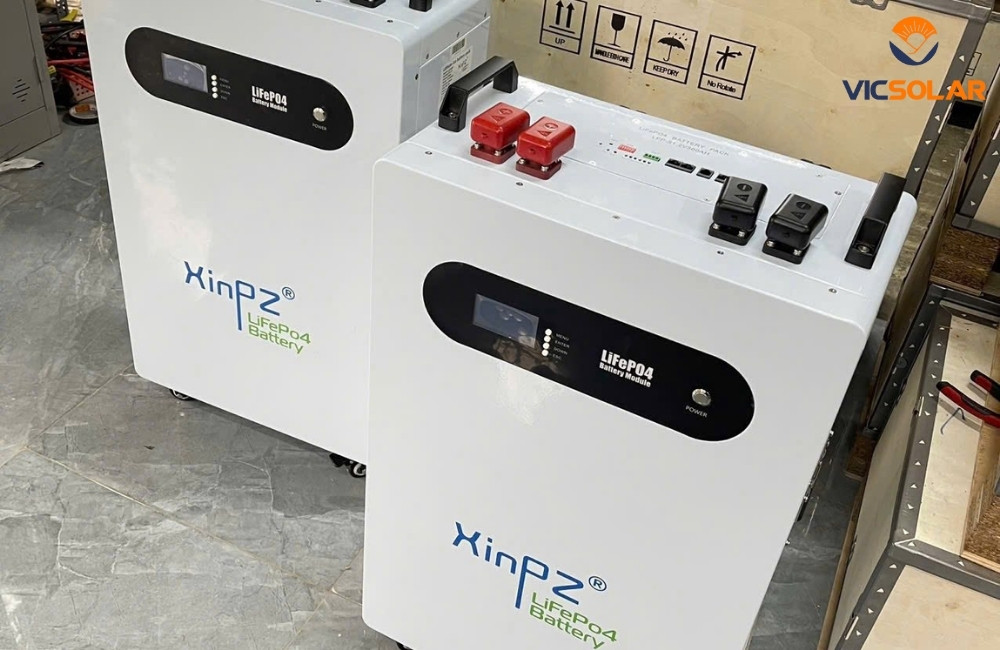 Pin Lưu Trữ Xinpz 51.2V300Ah 15.36Kwh ảnh thật