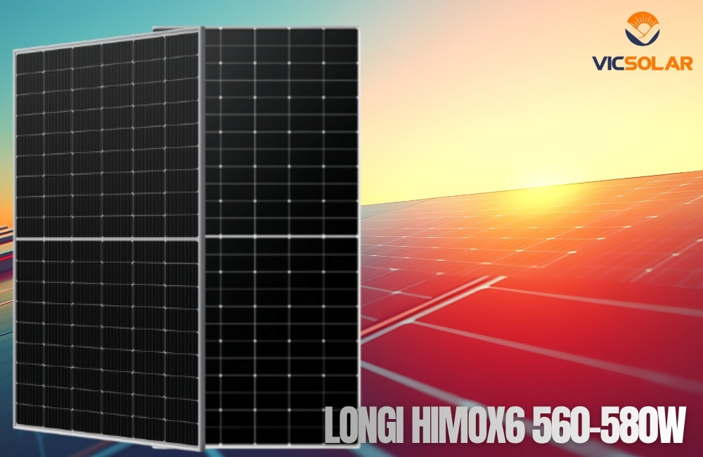 Tấm Pin Năng Lượng Mặt Trời Longi HiMo5 540-560W chính hãng