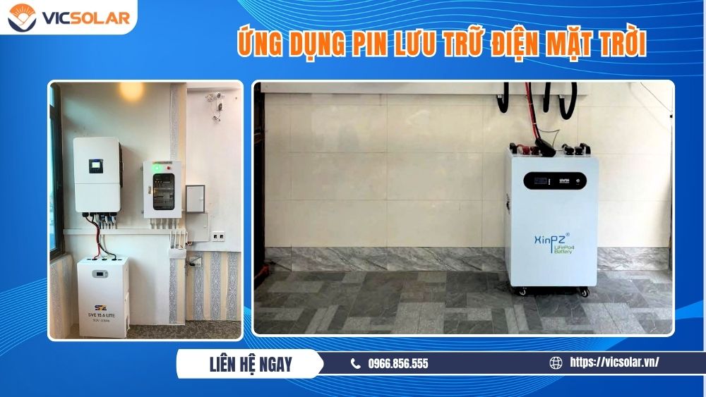 Ứng dụng pin lưu trữ điện mặt trời