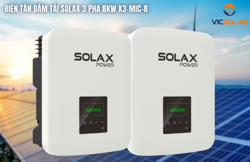 Biến Tần Bám Tải SOLAX 3 Pha 8KW X3-MIC-8 cao cấp