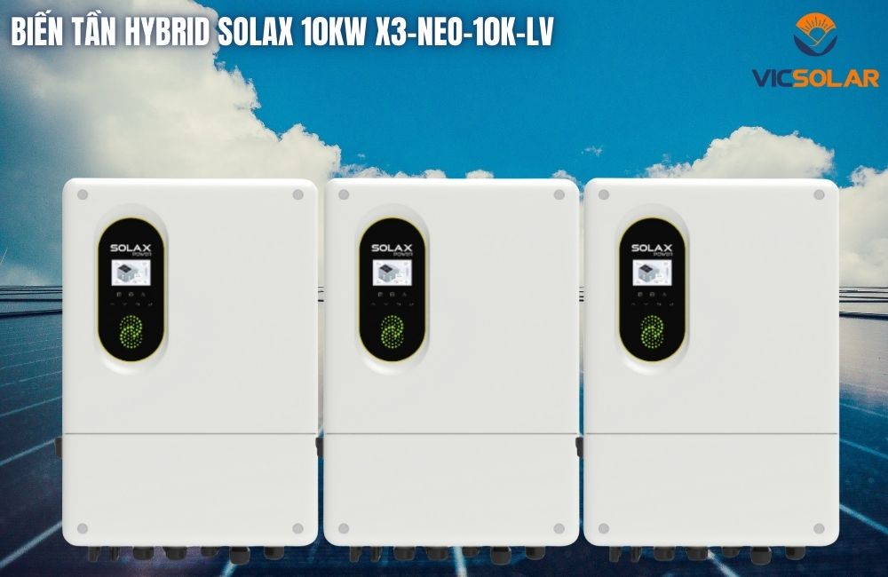 Biến tần Hybrid Solax 10kw X3-NEO-10K-LV cao cấp