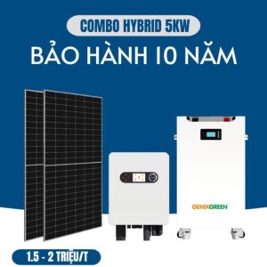 Chi phí lắp điện mặt trời 5kw (Hóa đơn 1.5-2 triệu/ tháng)
