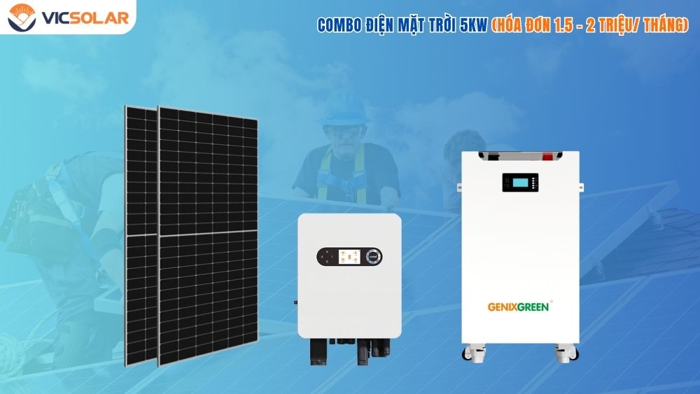Danh sách chi tiết Chi phí lắp điện mặt trời 5kw