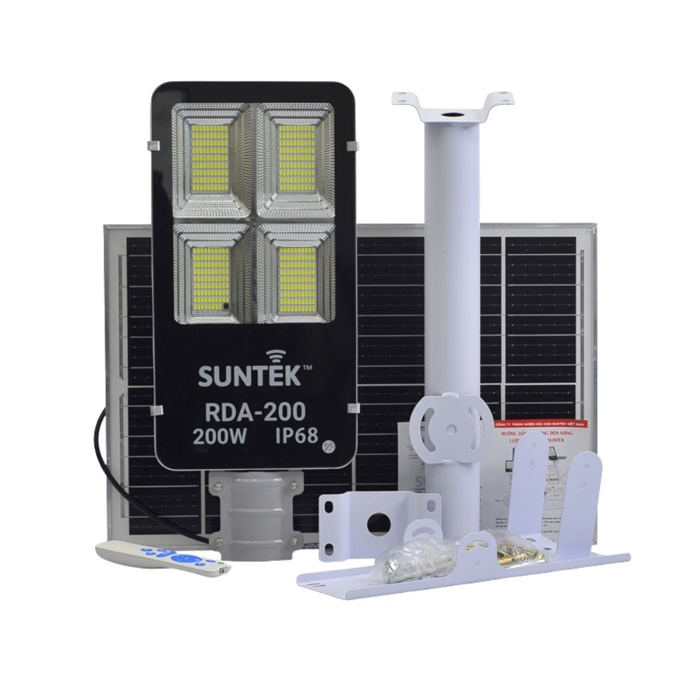 Đèn Đường Năng Lượng Mặt Trời Suntek RDA-200 full