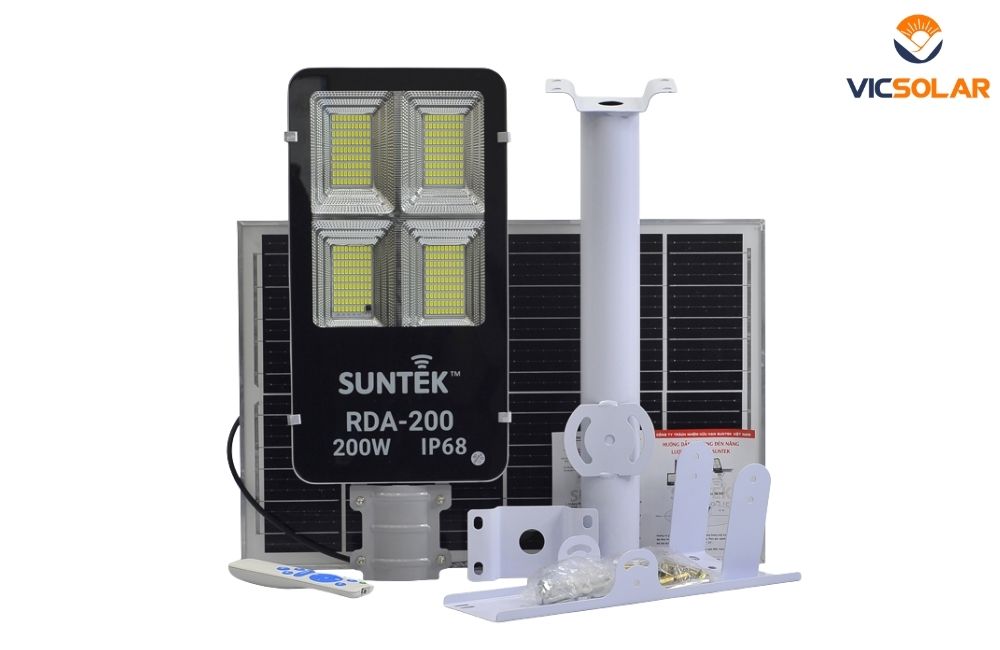 Đèn Đường Năng Lượng Mặt Trời Suntek RDA-200 giá rẻ