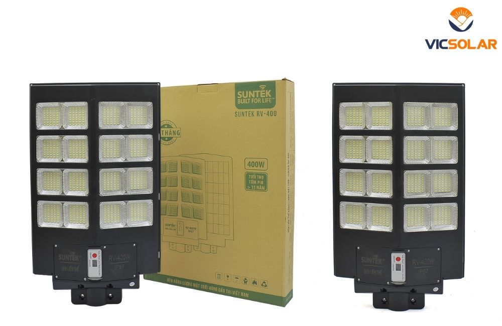 Đèn Đường Năng Lượng Mặt Trời SUNTEK RV-400 cao cấp