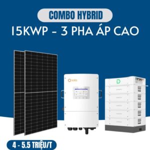 Hệ thống điện mặt trời 3 pha áp cao 15kwp - VIC20