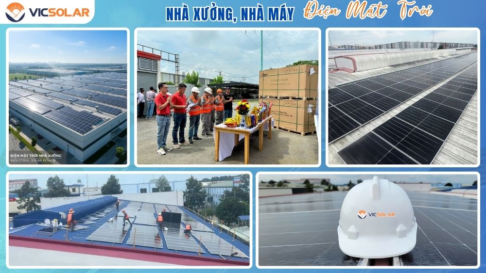 Lắp đặt Điện Năng Lượng Mặt Trời Nhà Xưởng, Nhà Máy