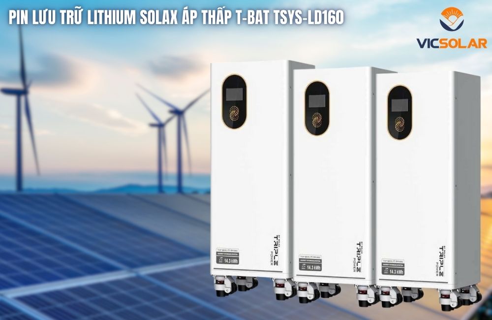 Pin Lưu Trữ LITHIUM SOLAX Áp Thấp T-BAT TSYS-LD160 chi tiết