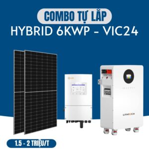 Combo Điện Mặt Trời Tự Lắp 6kW Vic24
