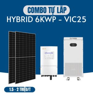 Combo Điện Mặt Trời Tự Lắp Lưu Trữ 6kW VIC25