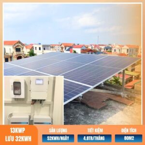 13kWp lưu 32kWh