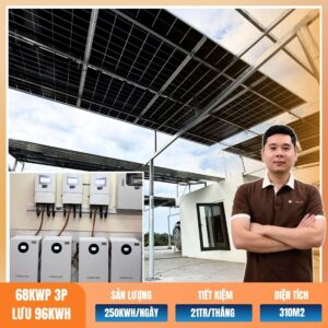 68kWp 3P lưu 96kWh