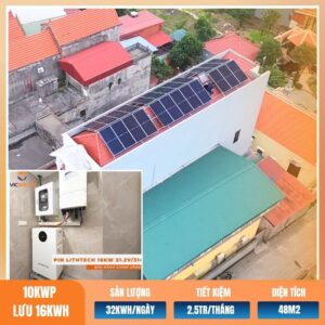 10kWp Lưu Trữ 16kWh