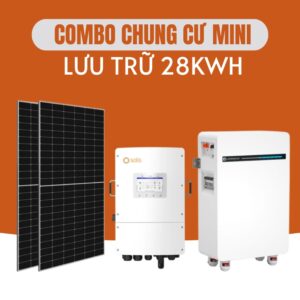 Combo Điện Mặt Trời Chung Cư Mini Lưu Trữ 28.66kWh