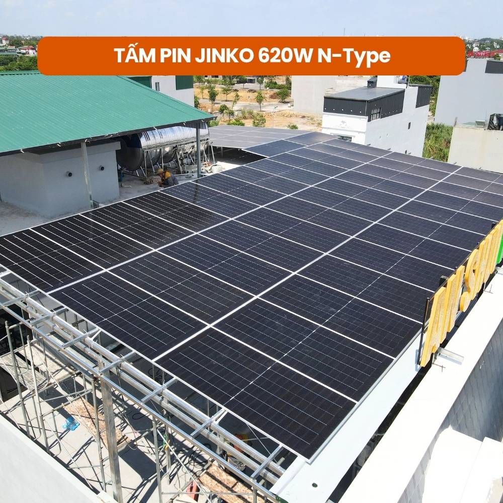 Bảng giá 12kwp tấm pin Jinko 620W