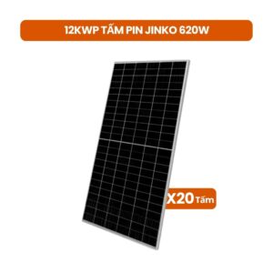 Combo 12kWp tấm pin Jinko 620W VIC34