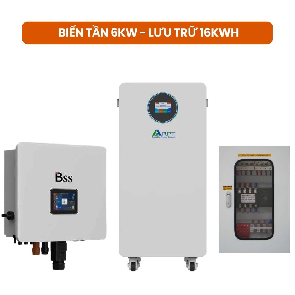 Bộ điện mặt trời gia đình 6kW-16kWh VIC42