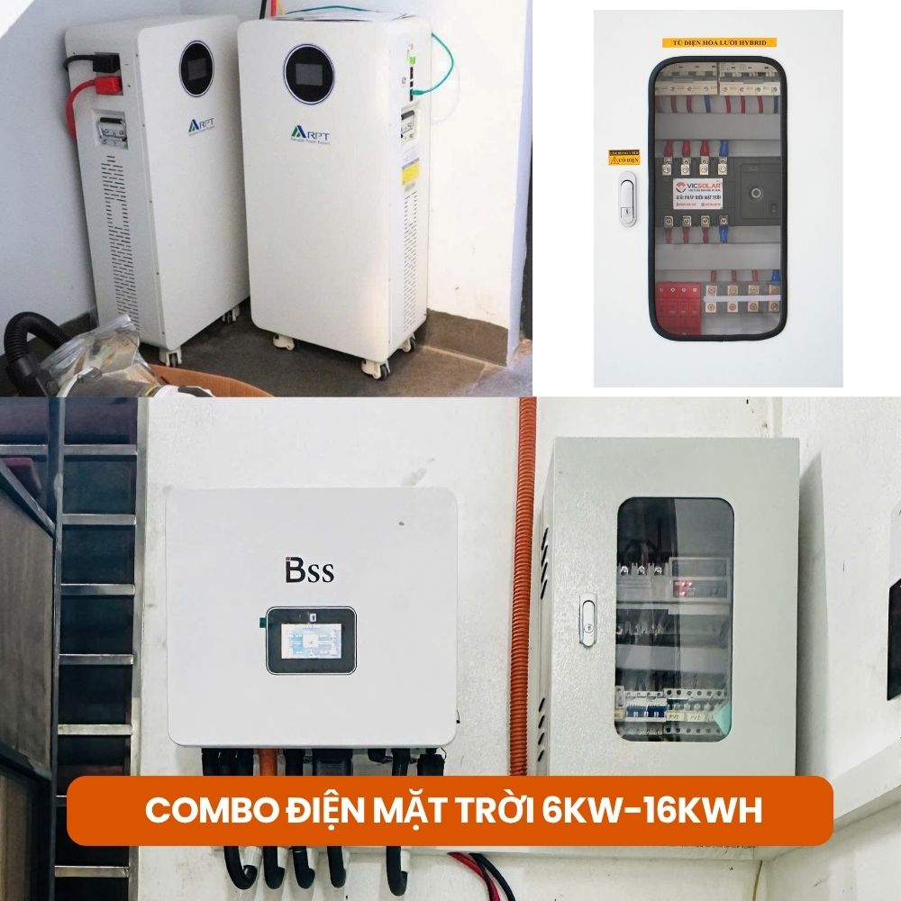 Bộ điện mặt trời gia đình 6kW-16kWh VIC42