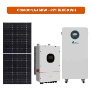 Bộ điện mặt trời SAJ 6kW, Pin RPT 16kWh – VIC 37