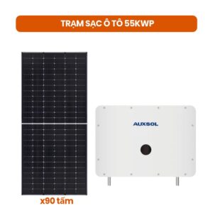 Gói lắp đặt điện mặt trời trạm sạc ô tô 55kWp VIC38