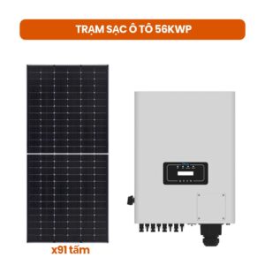 Gói lắp đặt điện mặt trời trạm sạc ô tô điện 56kWp VIC39