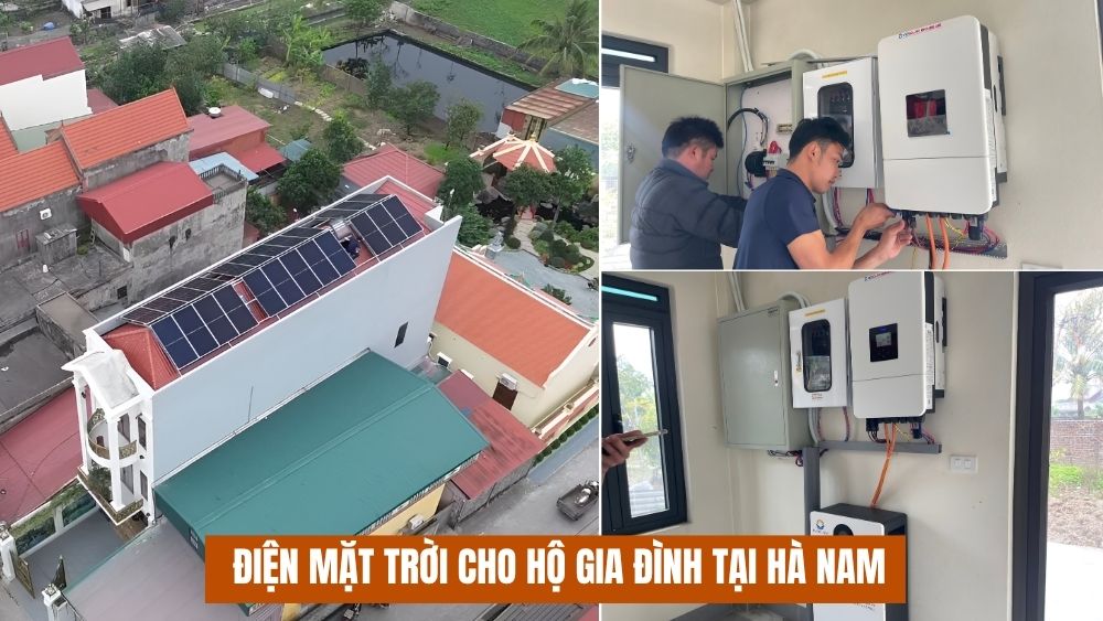 Lắp đặt điện mặt trời hộ gia đình tại Hà Nam