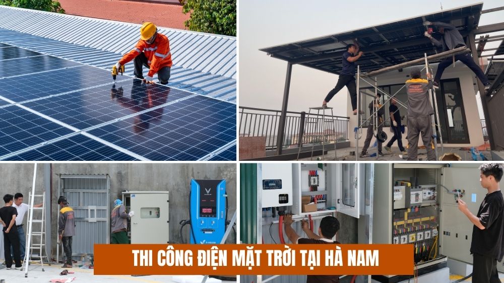 Thi công lắp đặt điện mặt trời tại Hà Nam